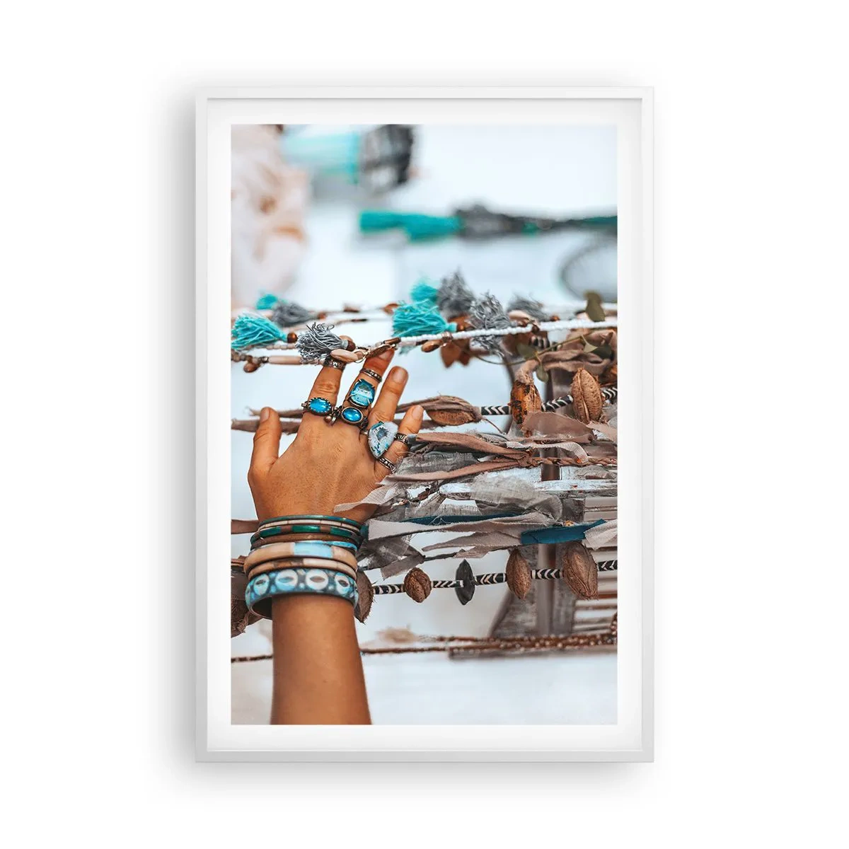 Affiche dans un cadre blanc - Poster - Trésor local - 61x91 cm