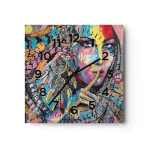 Horloge murale - Pendule murale - Taisez-vous jusqu'à ce que vous compreniez - 30x30 cm