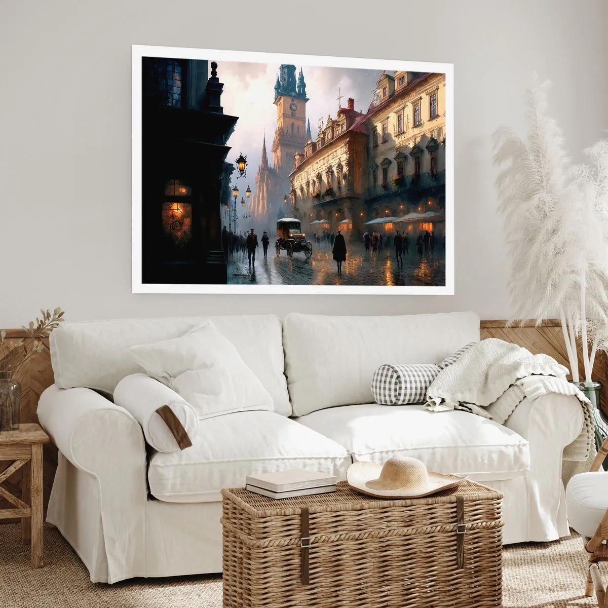 Affiche - Poster - Le charme d'une soirée pragoise - 40x30 cm