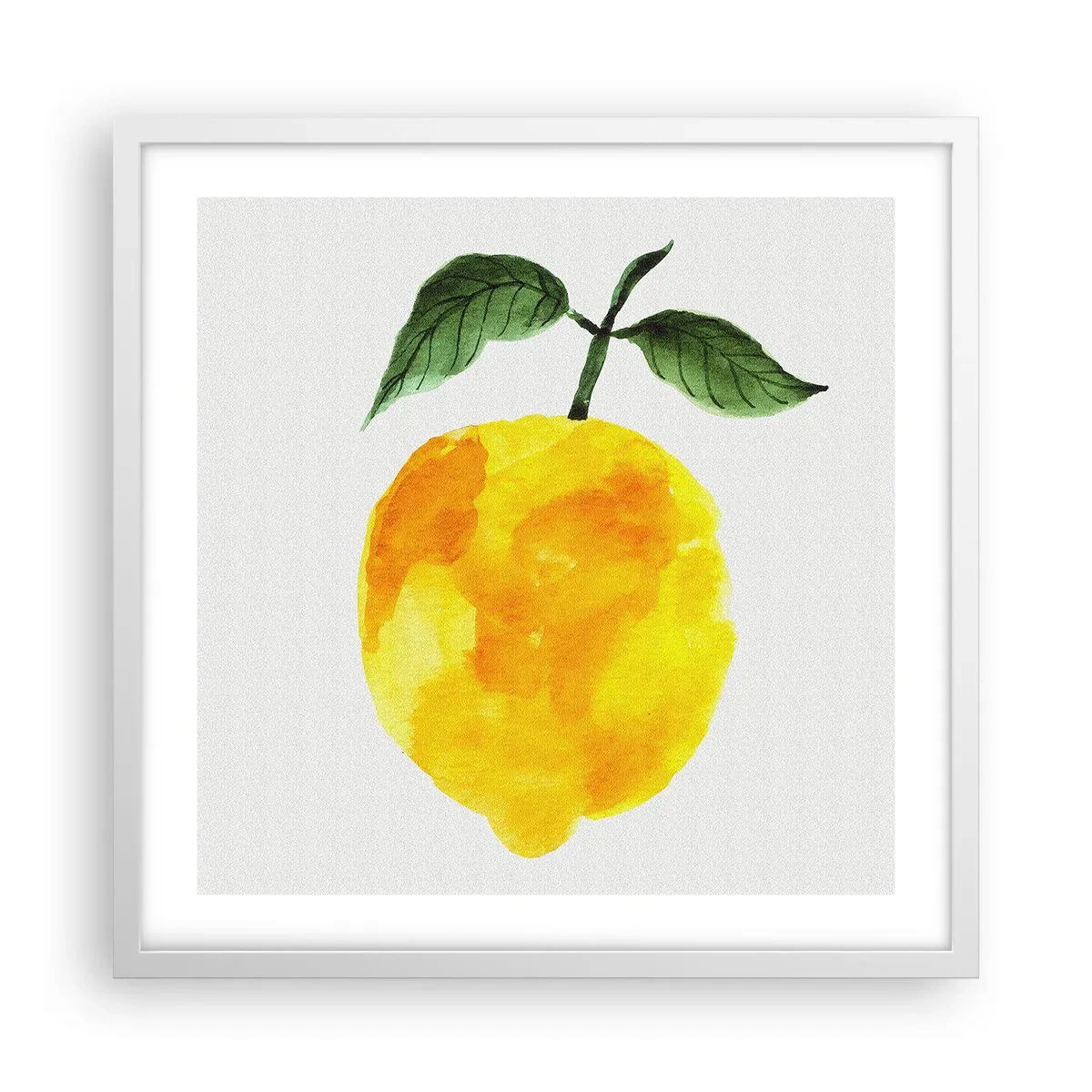 Affiche dans un cadre blanc - Poster - Comment reconnaitre le goût du soleil - 50x50 cm