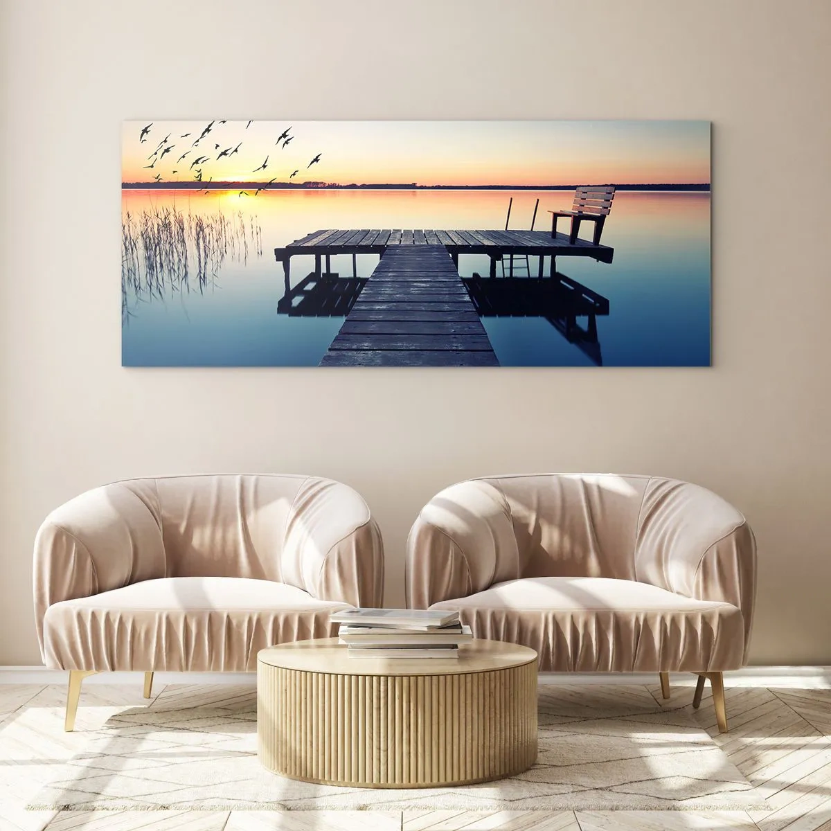 Impression sur verre - Image sur verre - C'était une bonne journée - 90x30 cm