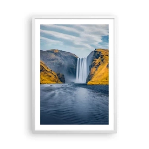 Affiche dans un cadre blanc - Poster - Durée éternelle, mouvement éternel - 50x70 cm