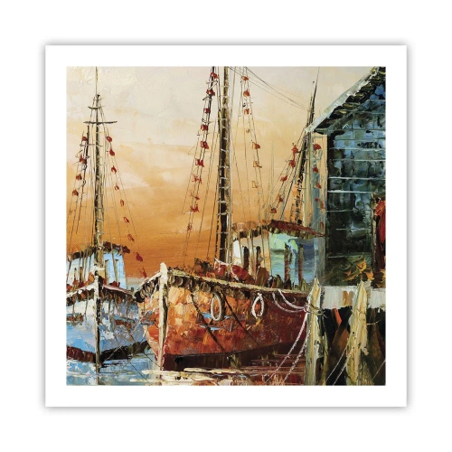 Affiche - Poster - Retour tranquille - 60x60 cm