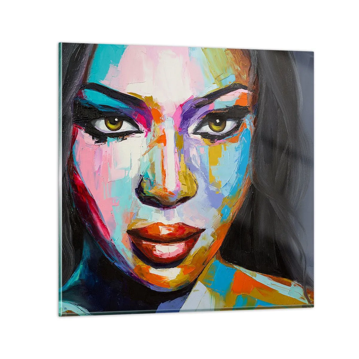 Impression sur verre - Image sur verre - Il est impossible de le quitter les yeux - 50x50 cm