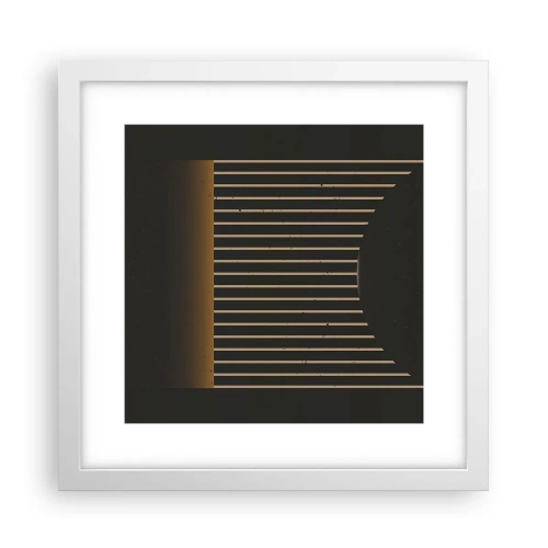 Affiche dans un cadre blanc - Poster - Explorez les ténèbres - 30x30 cm