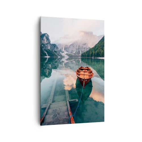 Impression sur toile - Image sur toile - Le rêve calme de la montagne - 80x120 cm