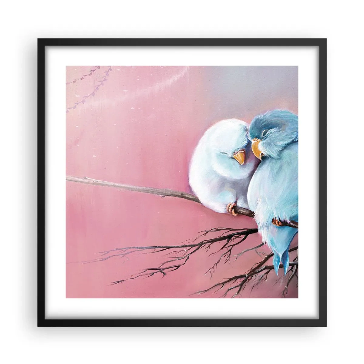 Affiche dans un cadre noir - Poster - Que dire de plus?... - 50x50 cm