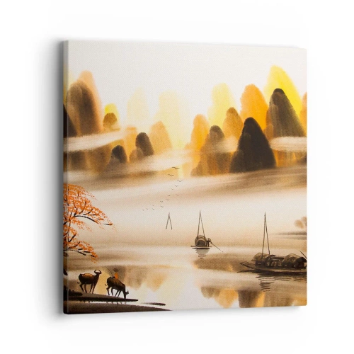 Impression sur toile - Image sur toile - Plus loin que l'Extrême-Orient - 40x40 cm