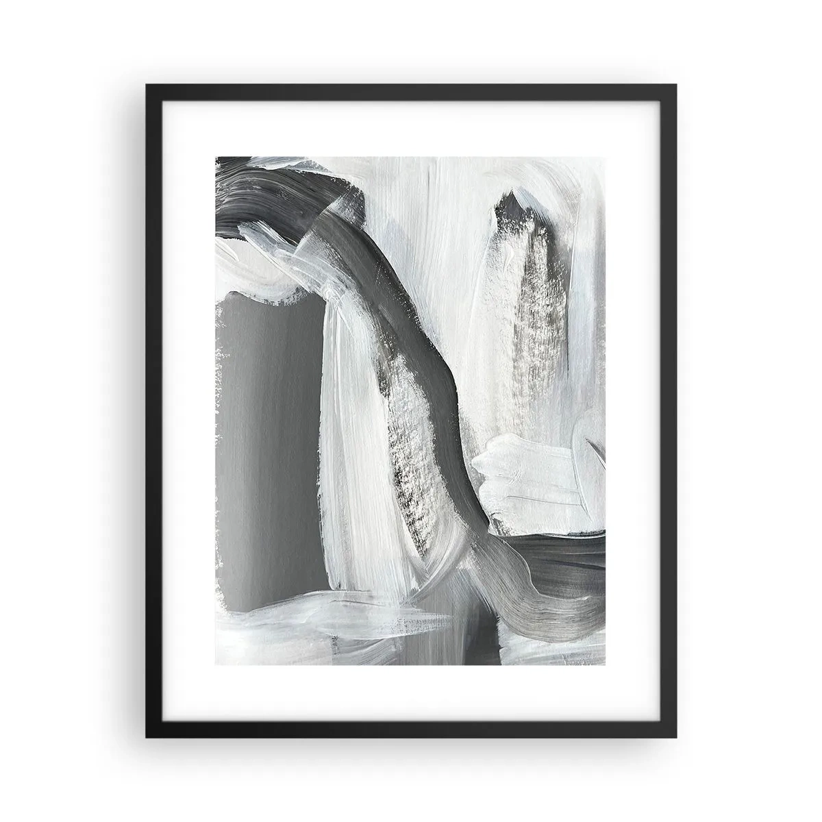 Affiche dans un cadre noir - Poster - Un geste décisif - 40x50 cm