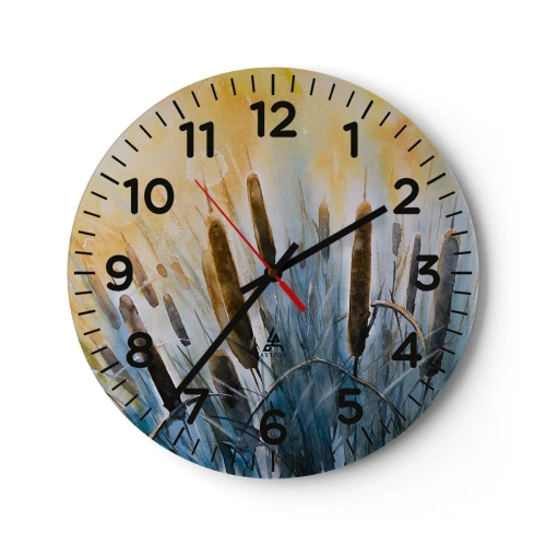 Horloge murale - Pendule murale - Fraicheur de l'eau, chaleur du soleil - 30x30 cm