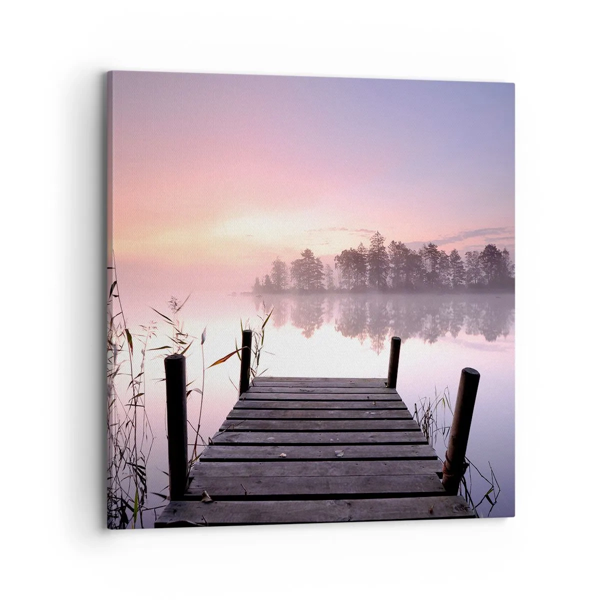 Impression sur toile - Image sur toile - De la brume lilas… - 70x70 cm