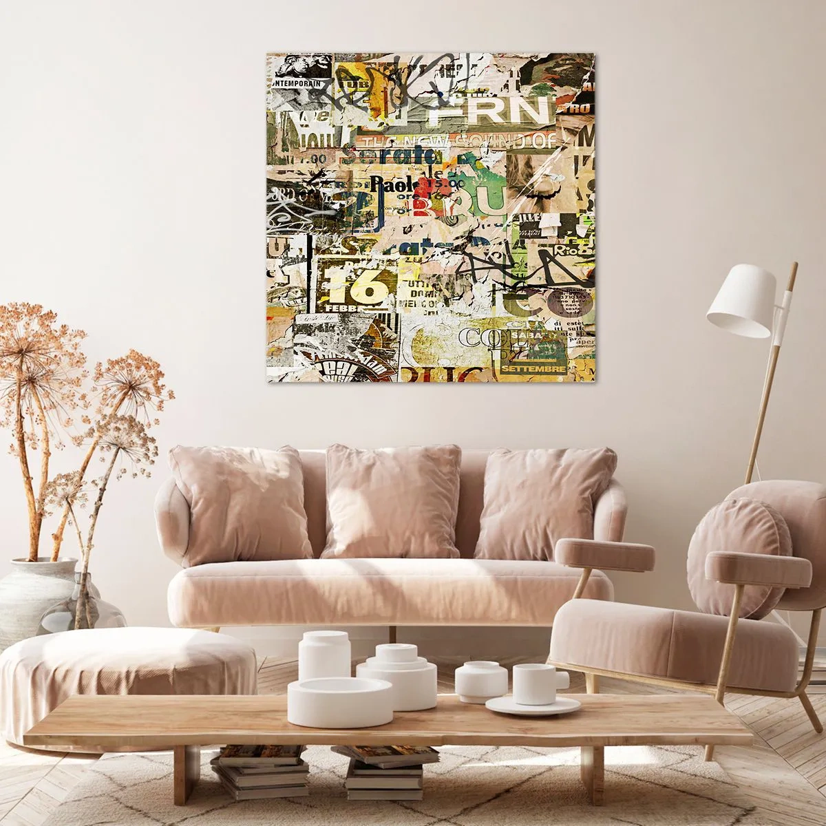 Impression sur toile - Image sur toile - Oh, il se passe quelque chose... - 40x40 cm