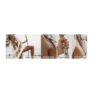 Échantillon de Papier Peint Premium Sand - Prêtresse du soleil - Femme, Bohème, Ancien - 100x30 cm