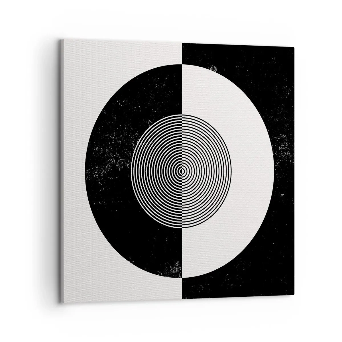 Impression sur toile - Image sur toile - Harmonie de noir et blanc - 50x50 cm