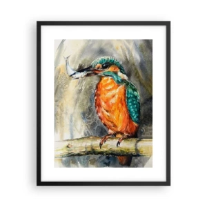 Affiche dans un cadre noir - Poster - Loi de la nature - 40x50 cm