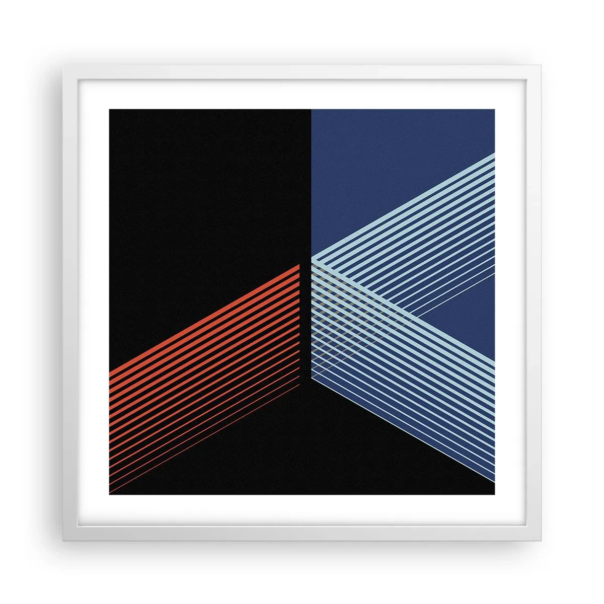 Affiche dans un cadre blanc - Poster - Histoire simple - 50x50 cm