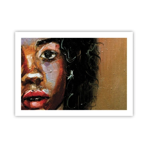 Affiche - Poster - Noir et brillant - 70x50 cm