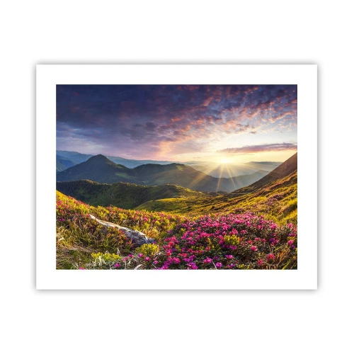 Affiche - Poster - Fraîcheur matinale en montagne - 50x40 cm