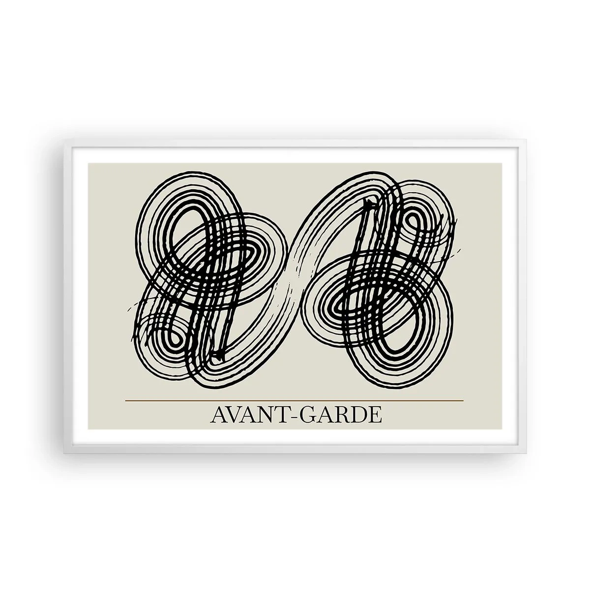 Affiche dans un cadre blanc - Poster - C'est venu spontanément - 91x61 cm