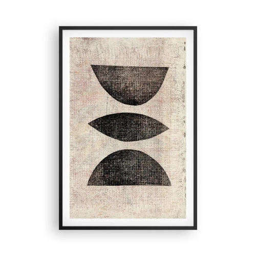 Affiche dans un cadre noir - Poster - Abstraction ethnique - 61x91 cm