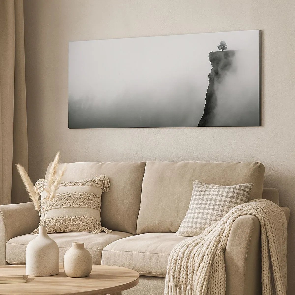 Impression sur toile - Image sur toile - Au bord du monde - 100x40 cm