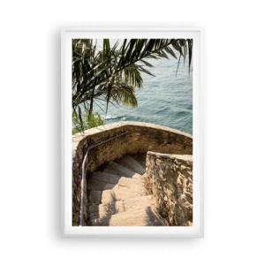 Affiche dans un cadre blanc - Poster - Sous le soleil d'Italie - 61x91 cm