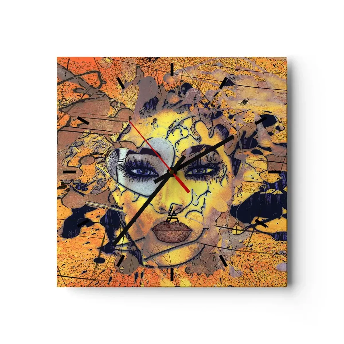 Horloge murale - Pendule murale - Beauté ensoleillée - 40x40 cm