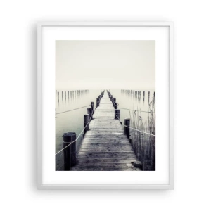 Affiche dans un cadre blanc - Poster - Plongez dans la paix - 40x50 cm