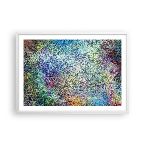 Affiche dans un cadre blanc - Poster - Ce n'est pas si simple - 70x50 cm