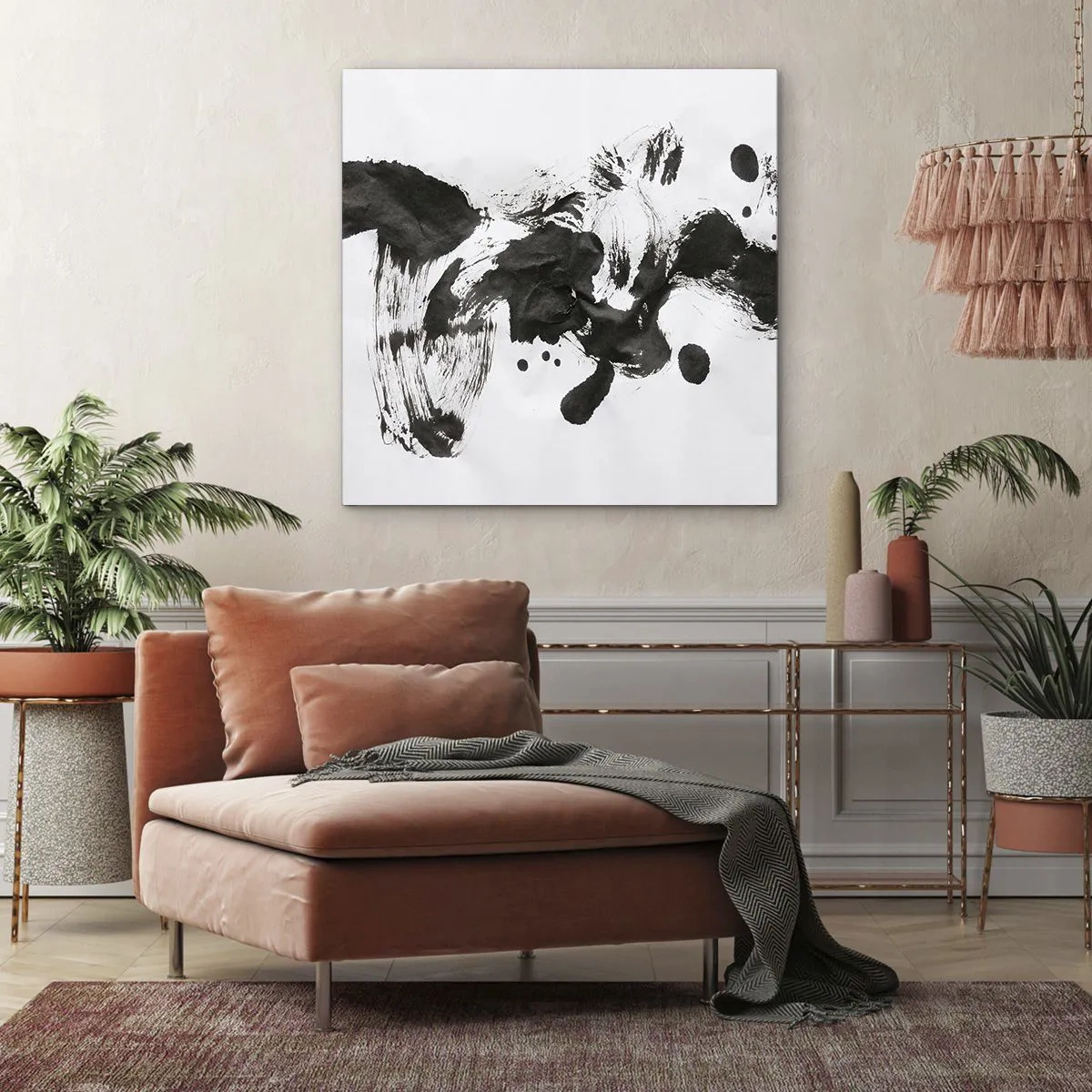 Impression sur toile - Image sur toile - De la méthode dans la folie ? - 50x50 cm