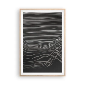 Affiche dans un chêne clair - Poster - Rythme et accent - 61x91 cm