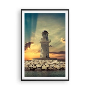 Affiche dans un cadre noir - Poster - Lumière - Bonté - Beauté - 61x91 cm