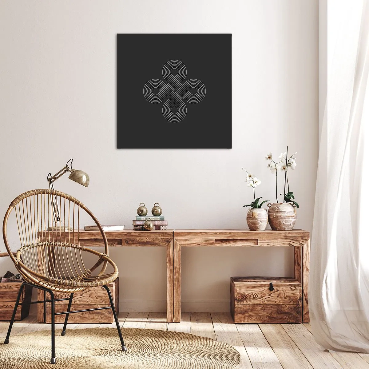 Impression sur toile - Image sur toile - Dans l'âme celtique - 70x70 cm