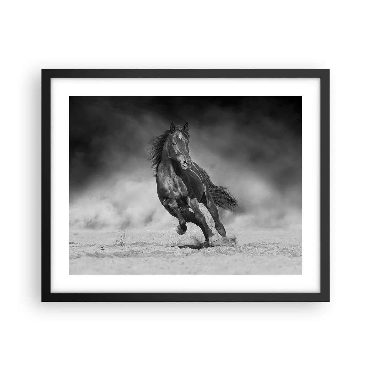 Affiche dans un cadre noir - Poster - Digne de l'émir lui-même - 50x40 cm