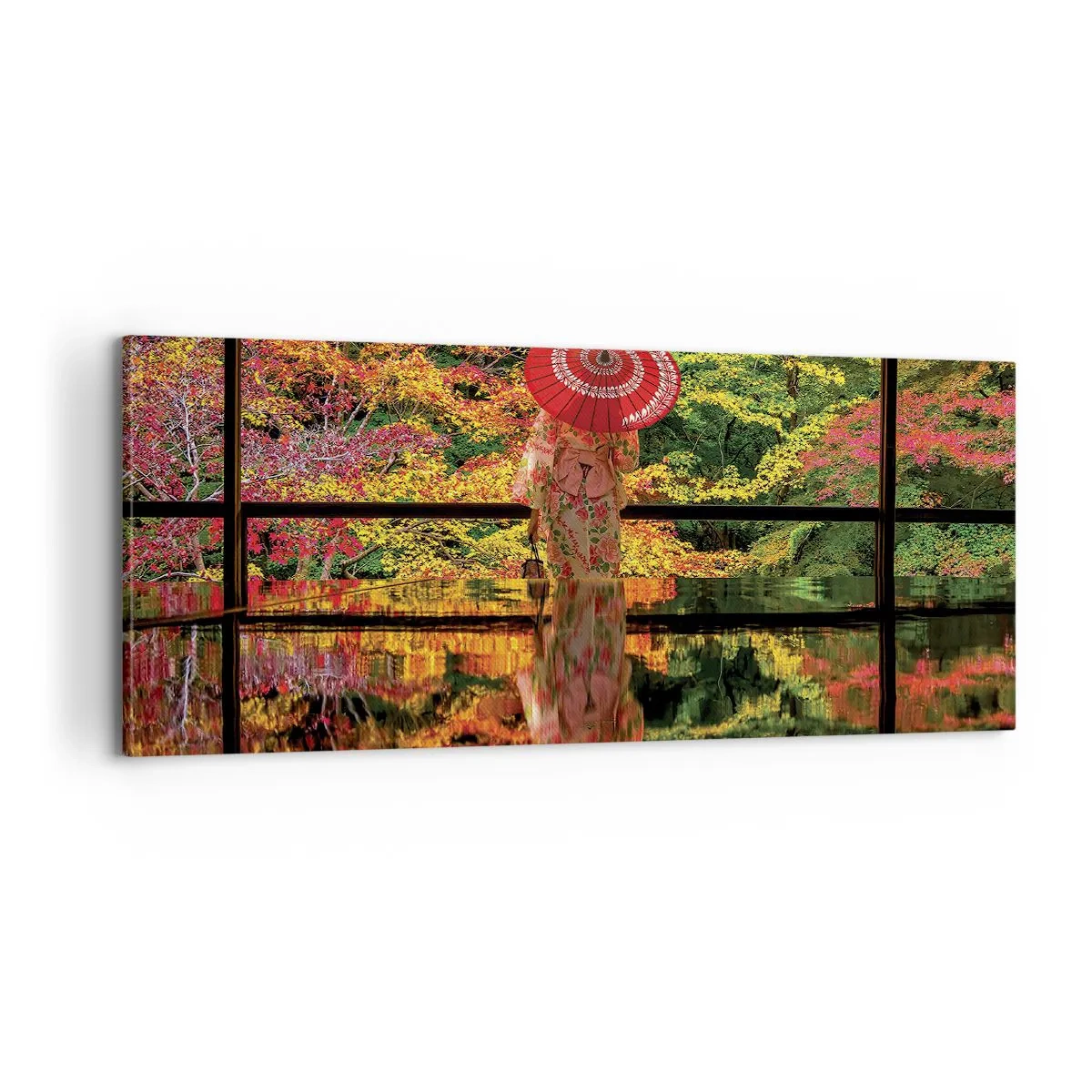 Impression sur toile - Image sur toile - Dans le temple de la nature - 100x40 cm