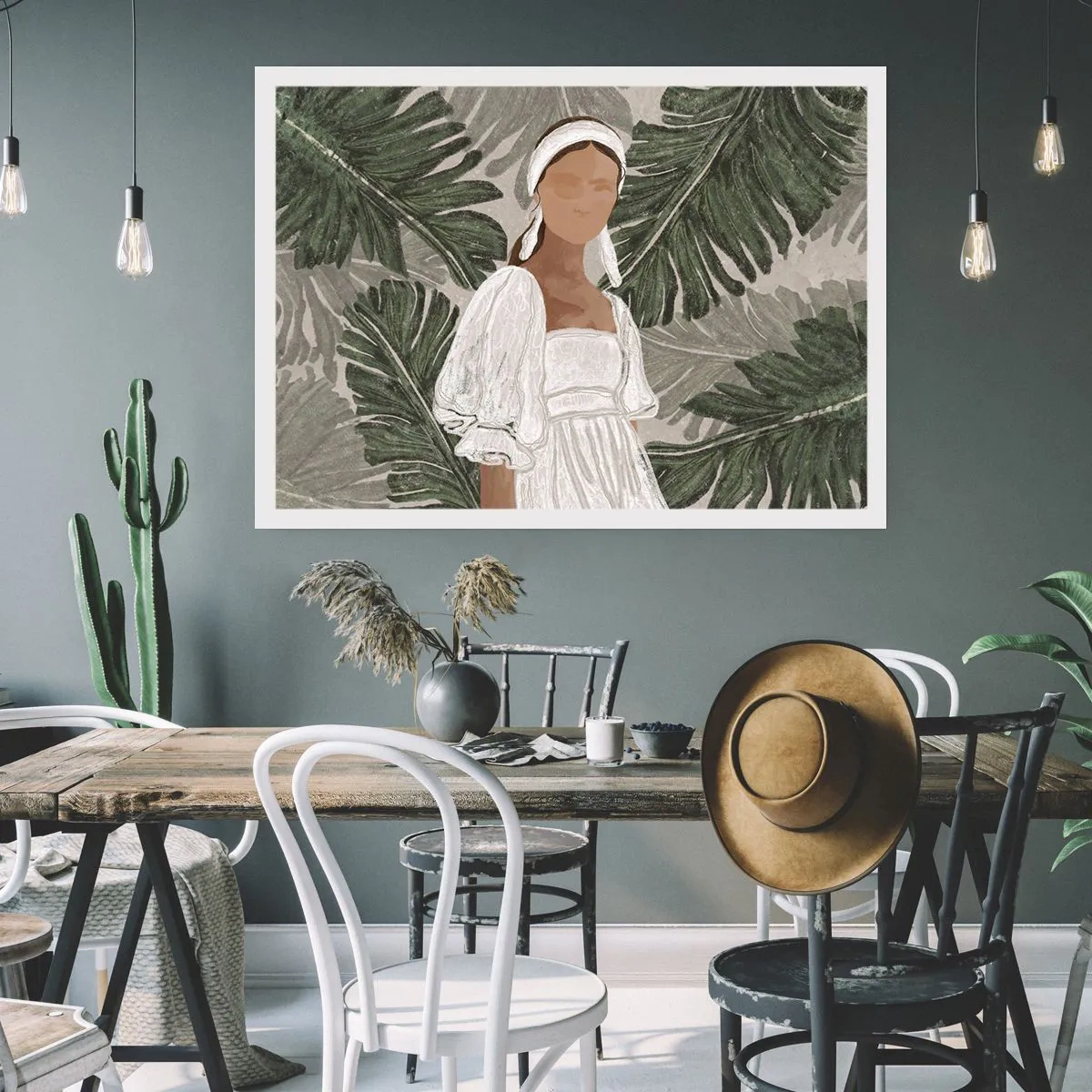 Affiche - Poster - Portrait exotique - 50x40 cm