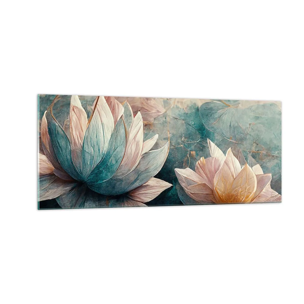 Impression sur verre - Image sur verre - Les étoiles du lac - 100x40 cm