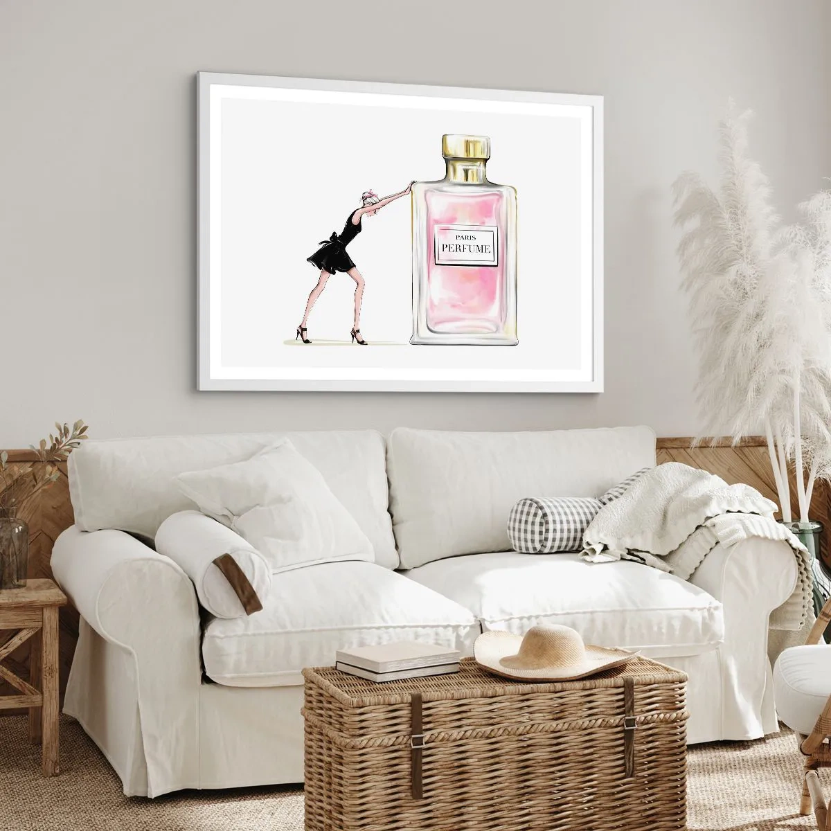 Affiche dans un cadre blanc - Poster - L'essence des femmes - 40x30 cm