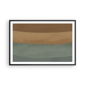 Affiche dans un cadre noir - Poster - Composition horizontale - 91x61 cm