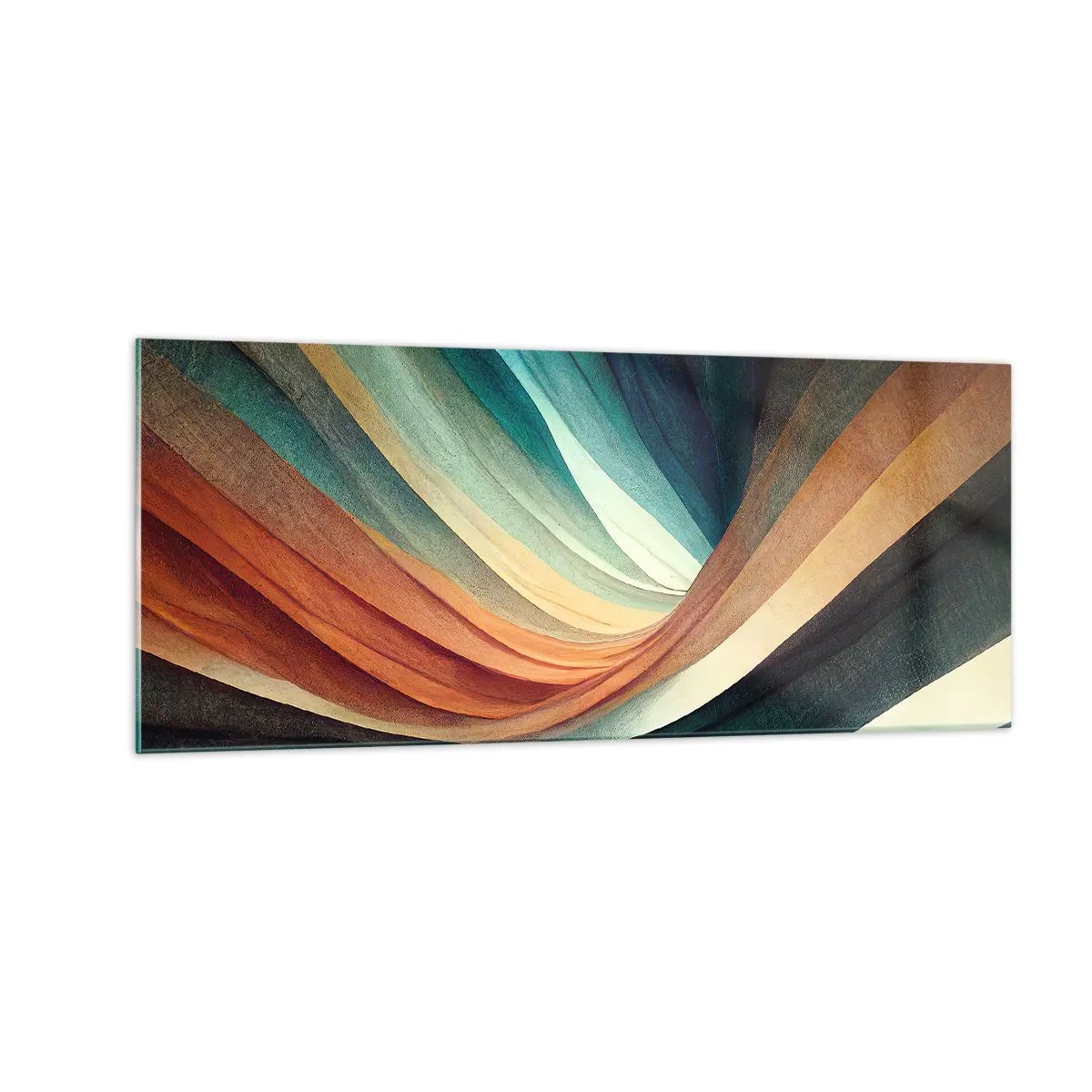 Impression sur verre - Image sur verre - Tissé à partir de couleurs - 100x40 cm