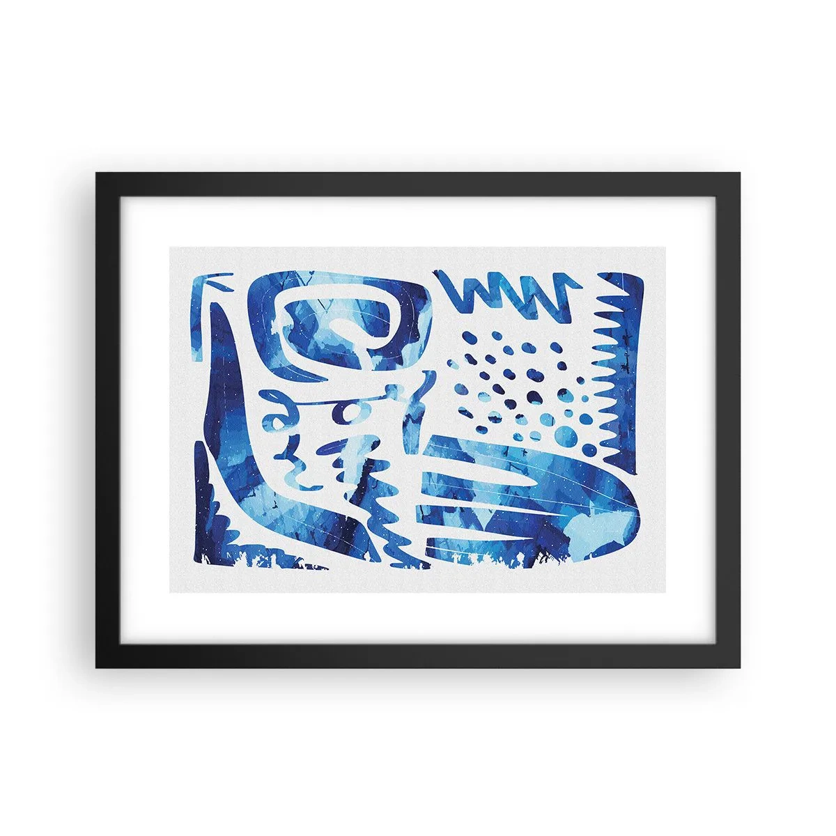 Affiche dans un cadre noir - Poster - Retour aux racines - 40x30 cm