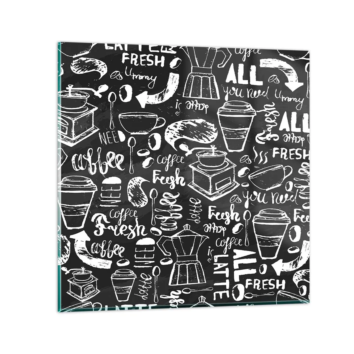 Impression sur verre - Image sur verre - Tout ce dont tu as besoin c'est… - 50x50 cm