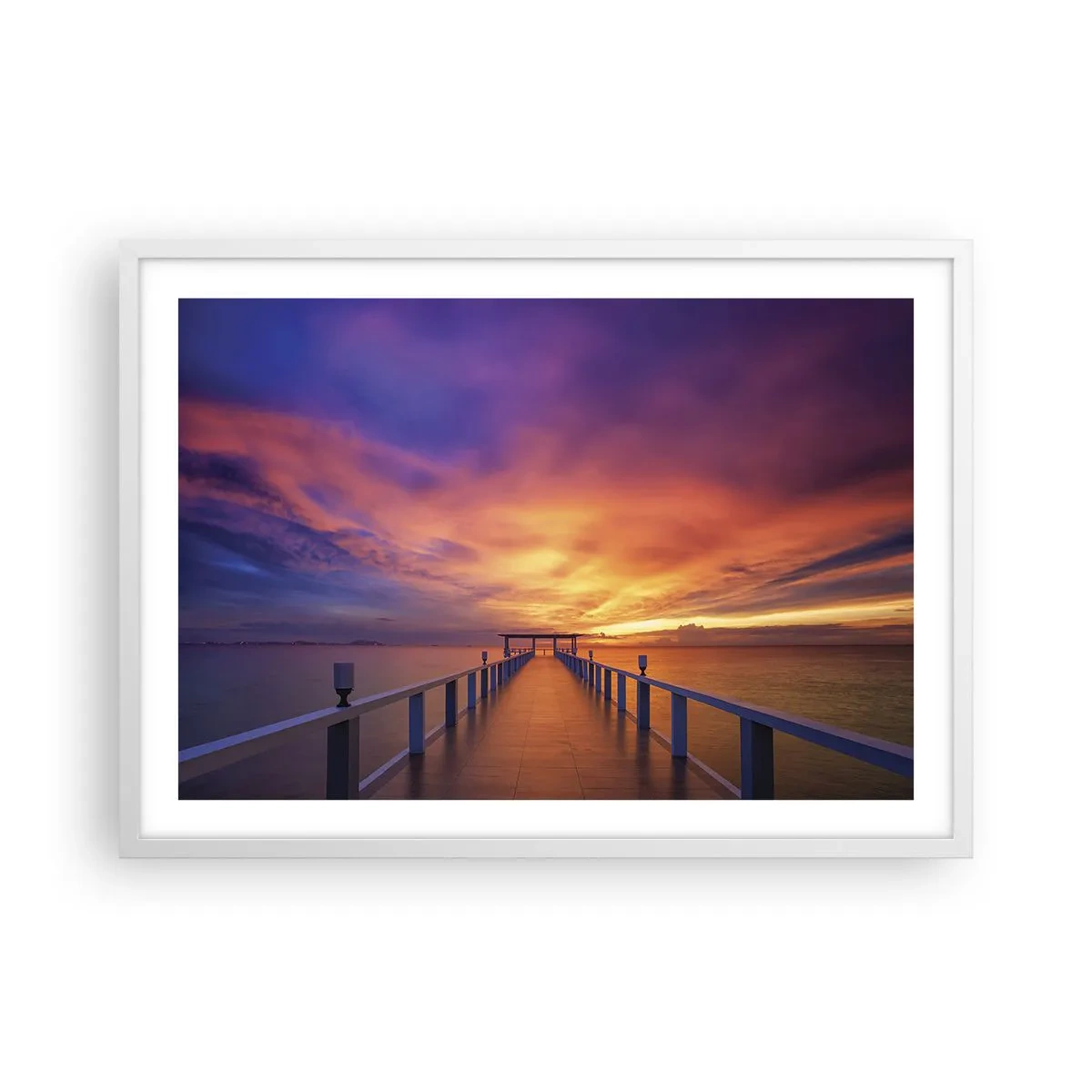 Affiche dans un cadre blanc - Poster - Sans fin - 70x50 cm