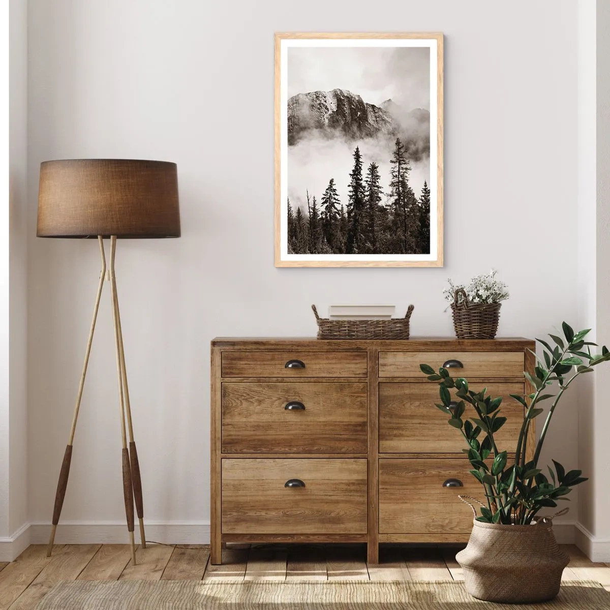 Affiche dans un chêne clair - Poster - Seigneur de granite - 30x40 cm