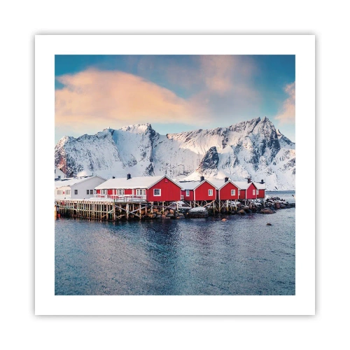 Affiche - Poster - Retraite dans le nord - 50x50 cm