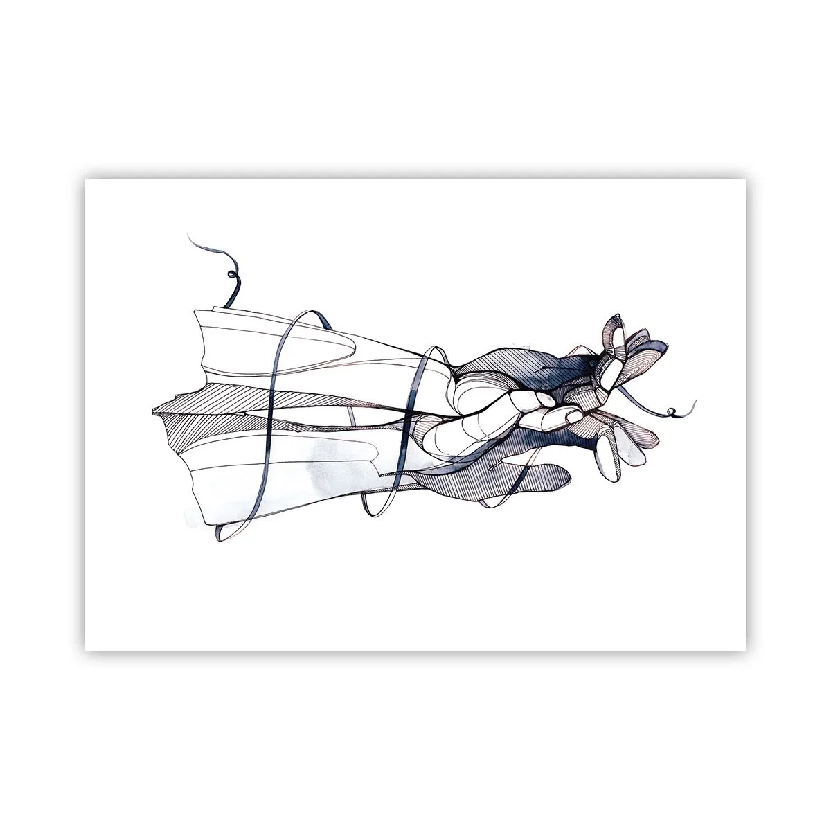 Affiche - Poster - Étude du touché - 70x50 cm