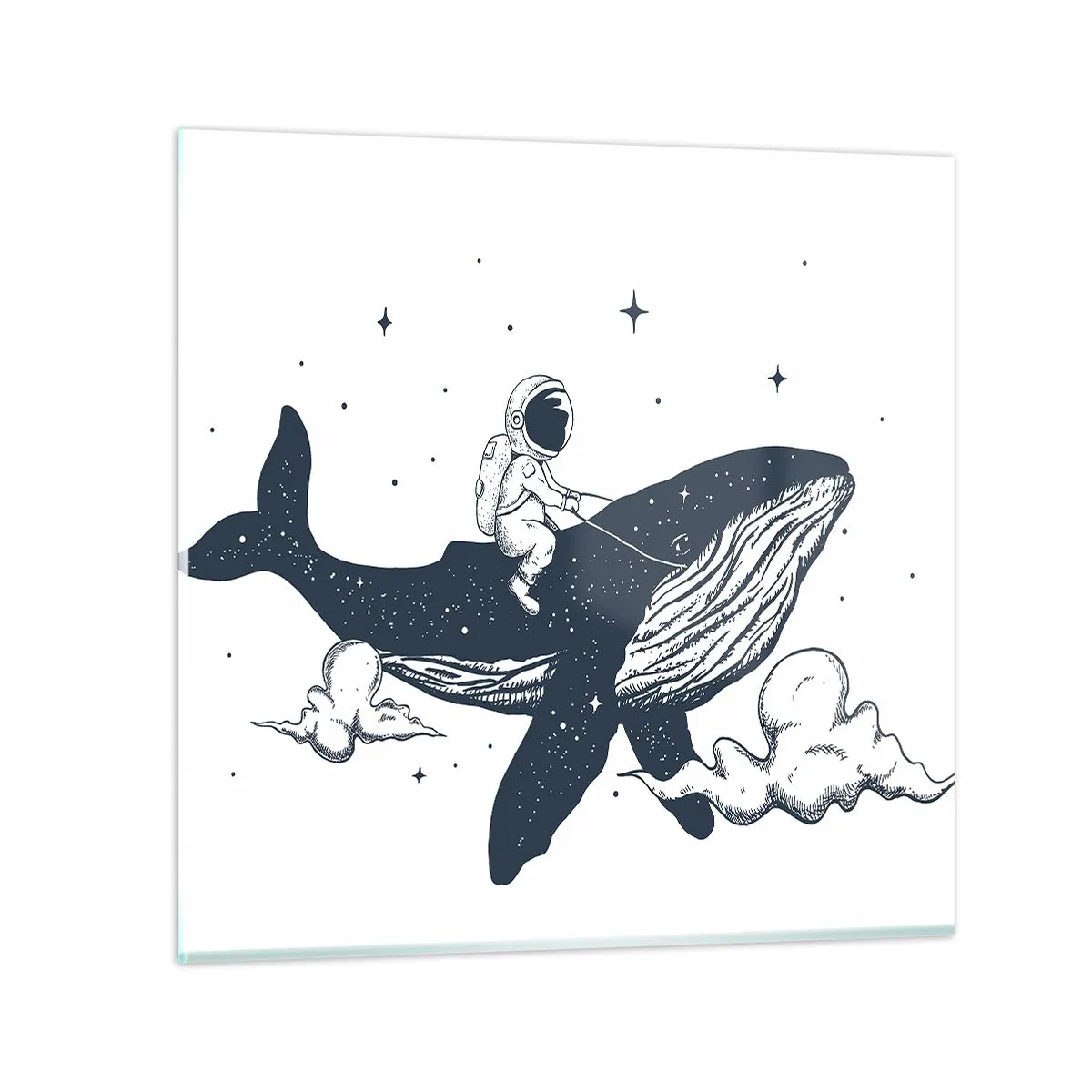 Impression sur verre - Image sur verre - Aventure spatiale - 60x60 cm