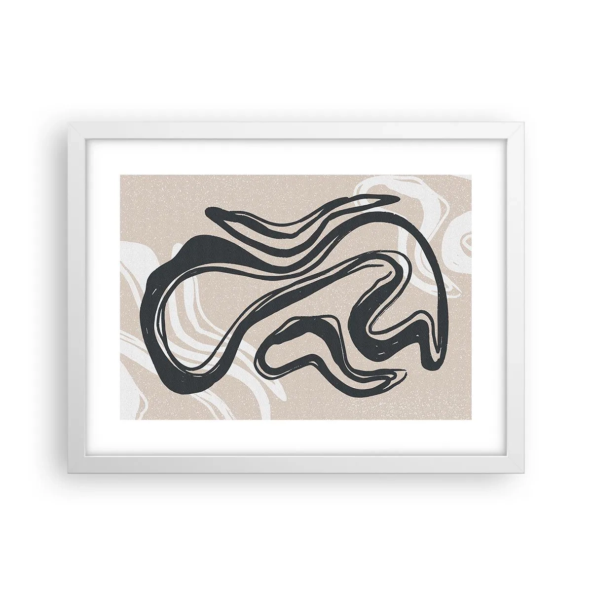 Affiche dans un cadre blanc - Poster - Expression multipliée - 40x30 cm