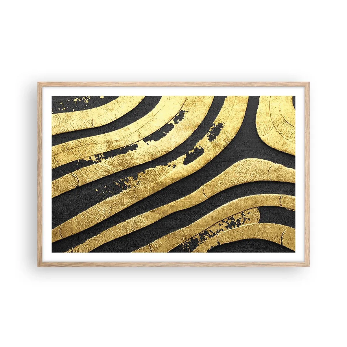 Affiche dans un chêne clair - Poster - Tout coule - 91x61 cm