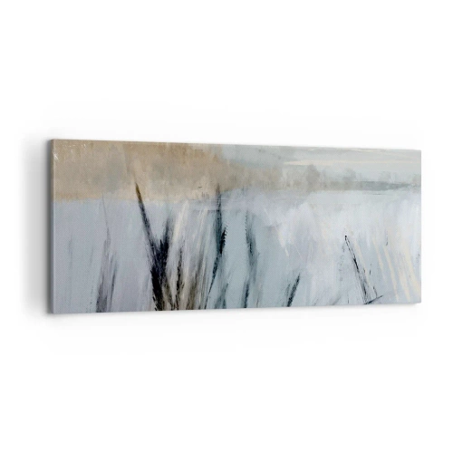 Impression sur toile - Image sur toile - Champs d'hiver - 100x40 cm